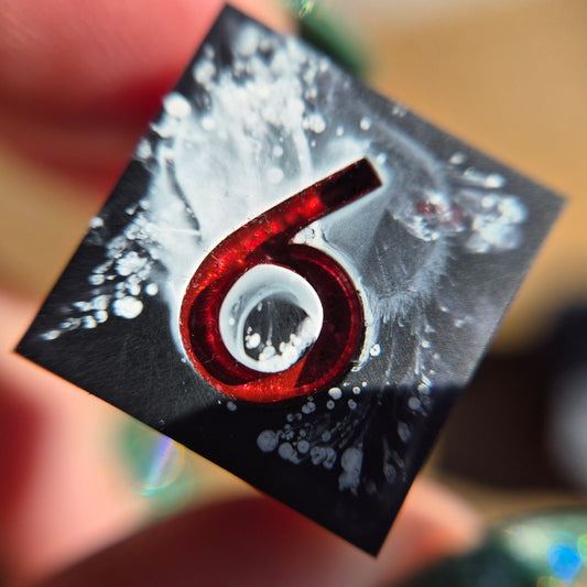 Fallen Knight - D6 6pc set - Number Version