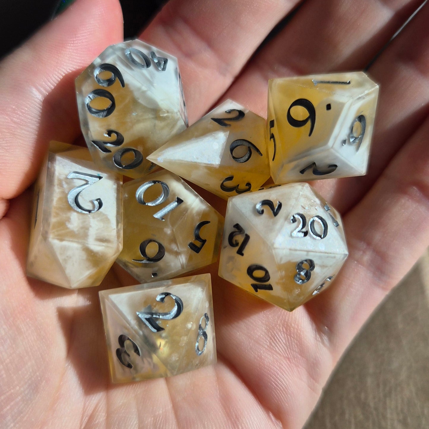 Lemon Drops - 7pc Dice Set