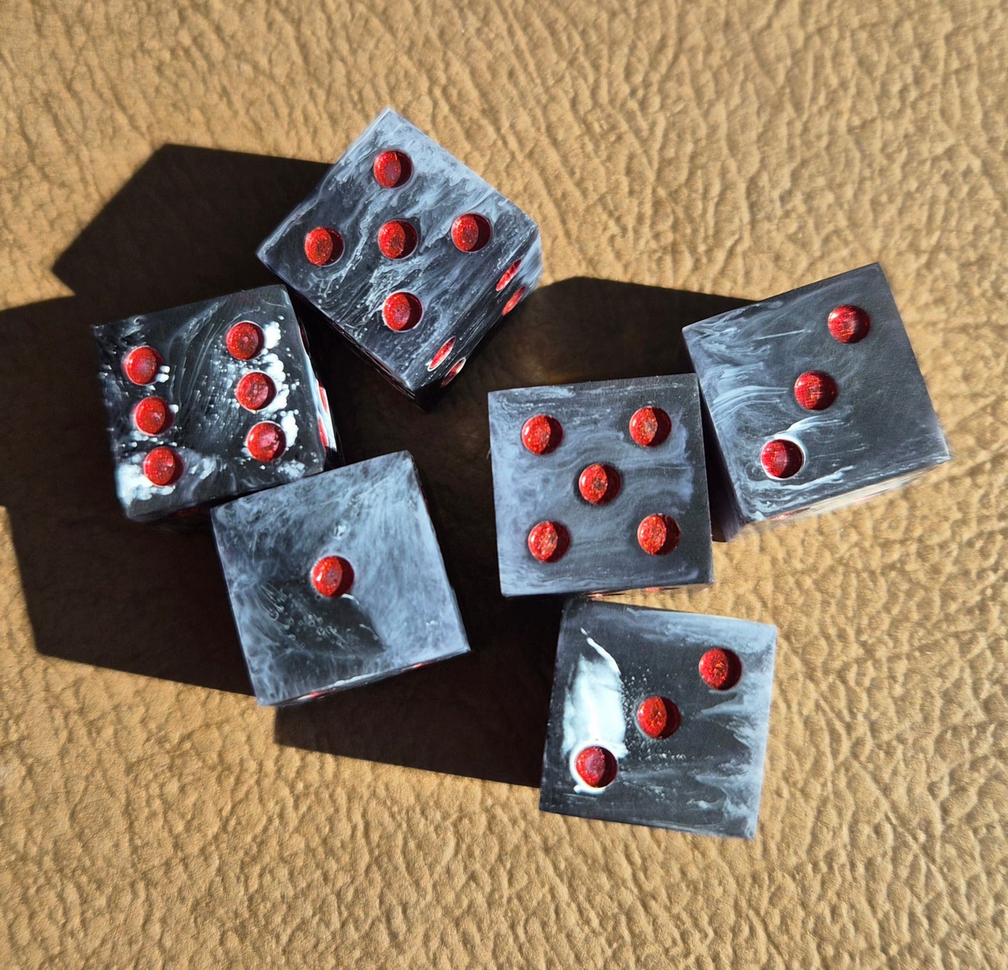 Fallen Knight - D6 6pc set - Dot Version