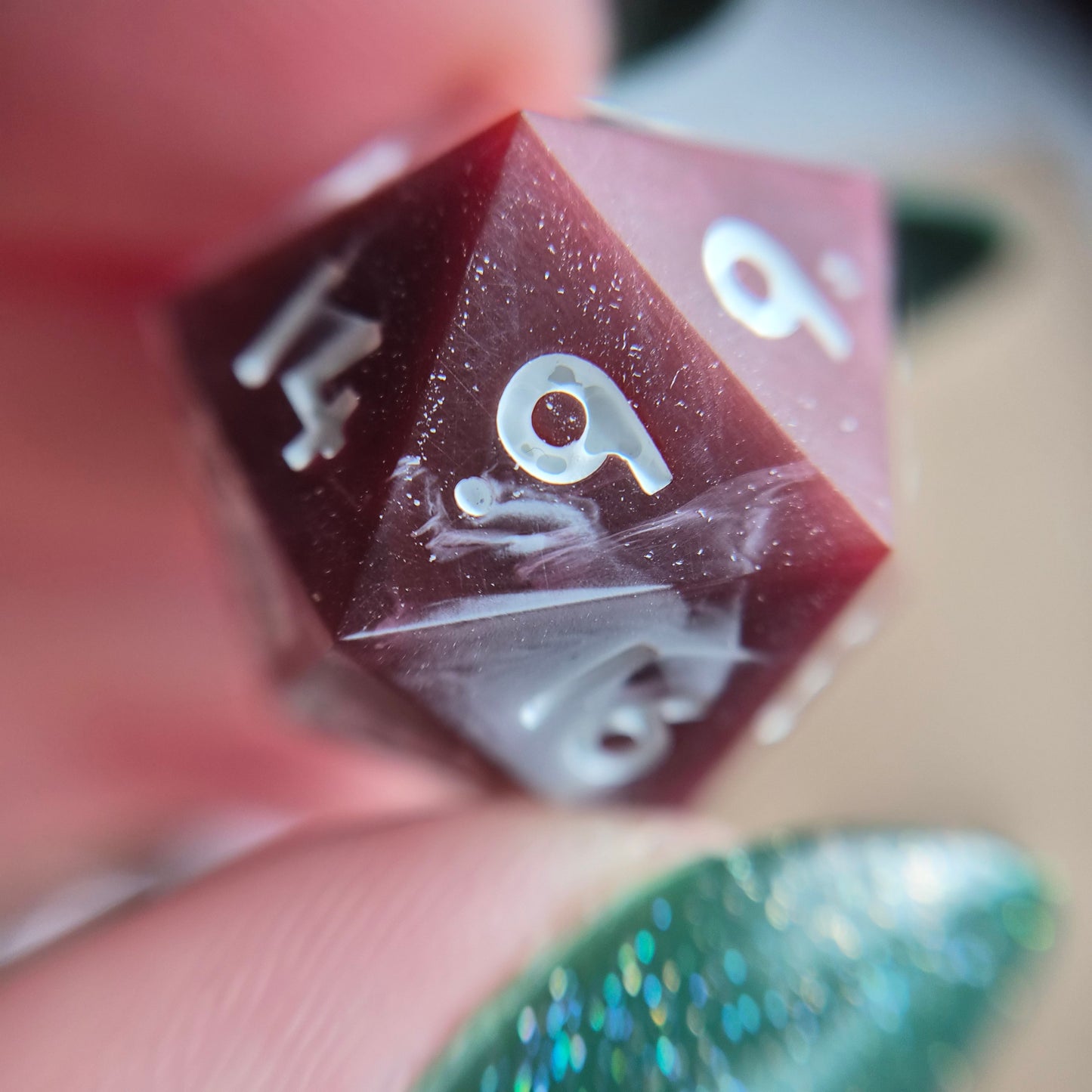 Bloodmoon Swirl - 7pc Dice Set
