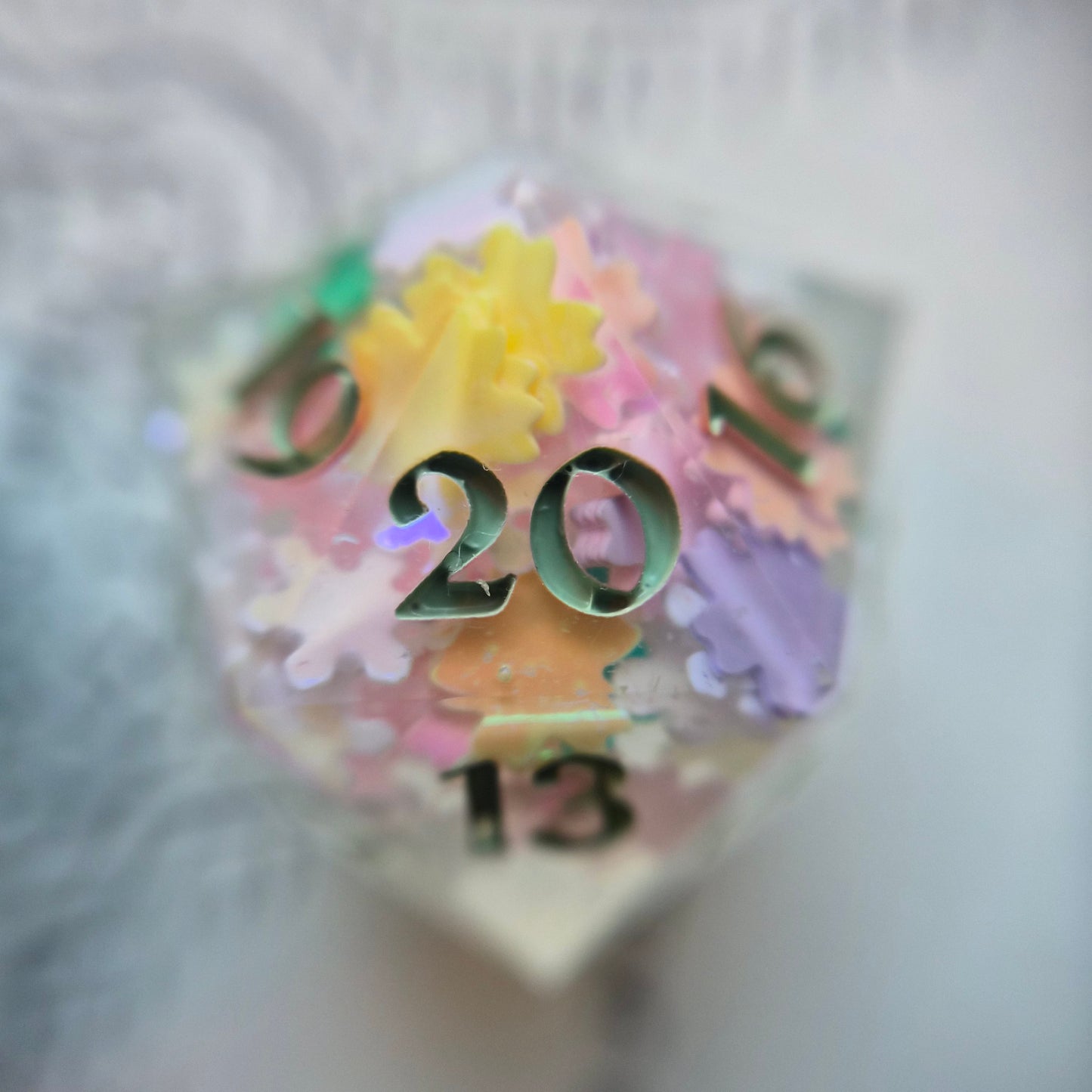 Pastel Flower Green Spin-down