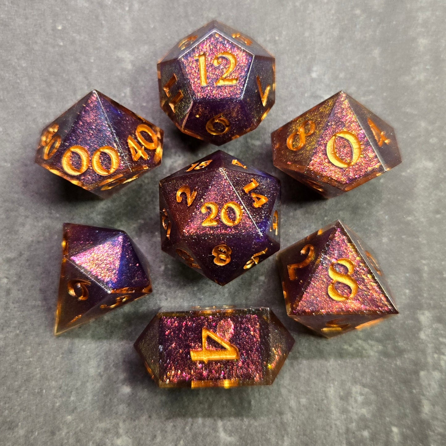 Custom - 7pc Dice Set - DiceCoven