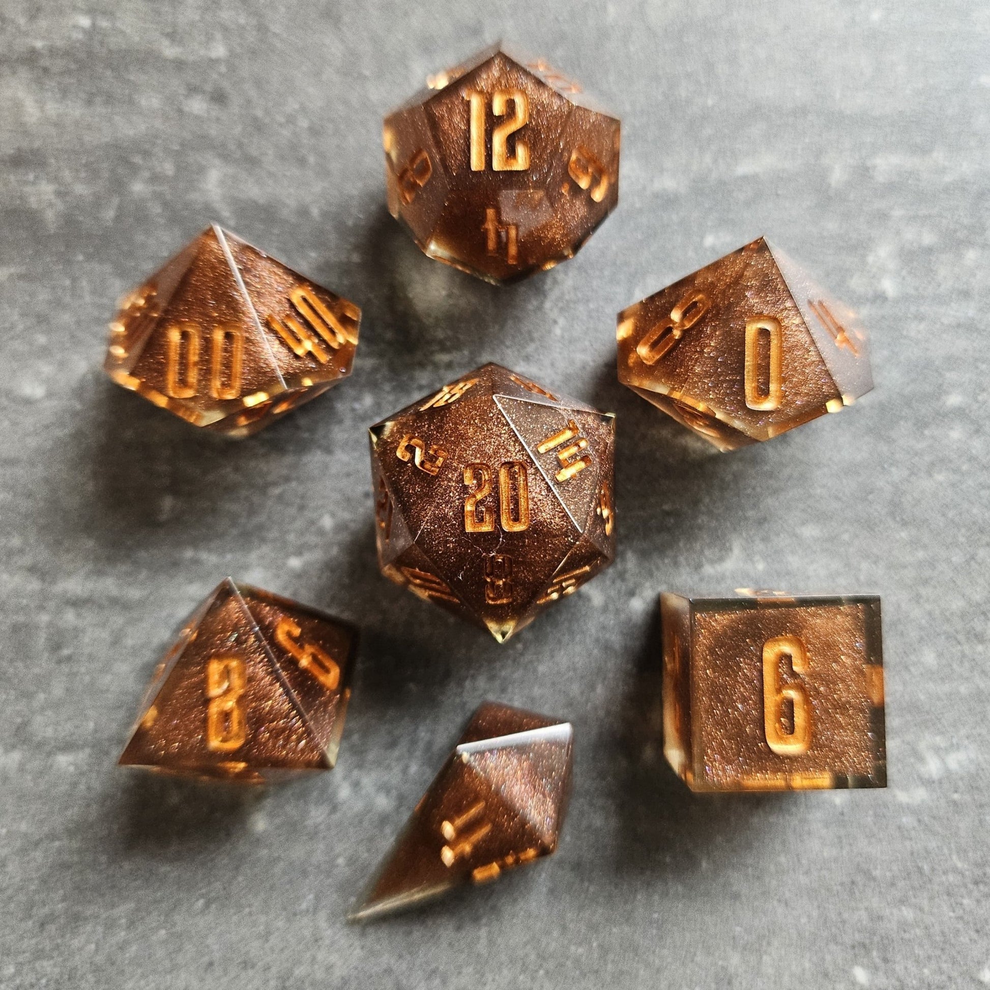 Custom - 7pc Dice Set - DiceCoven