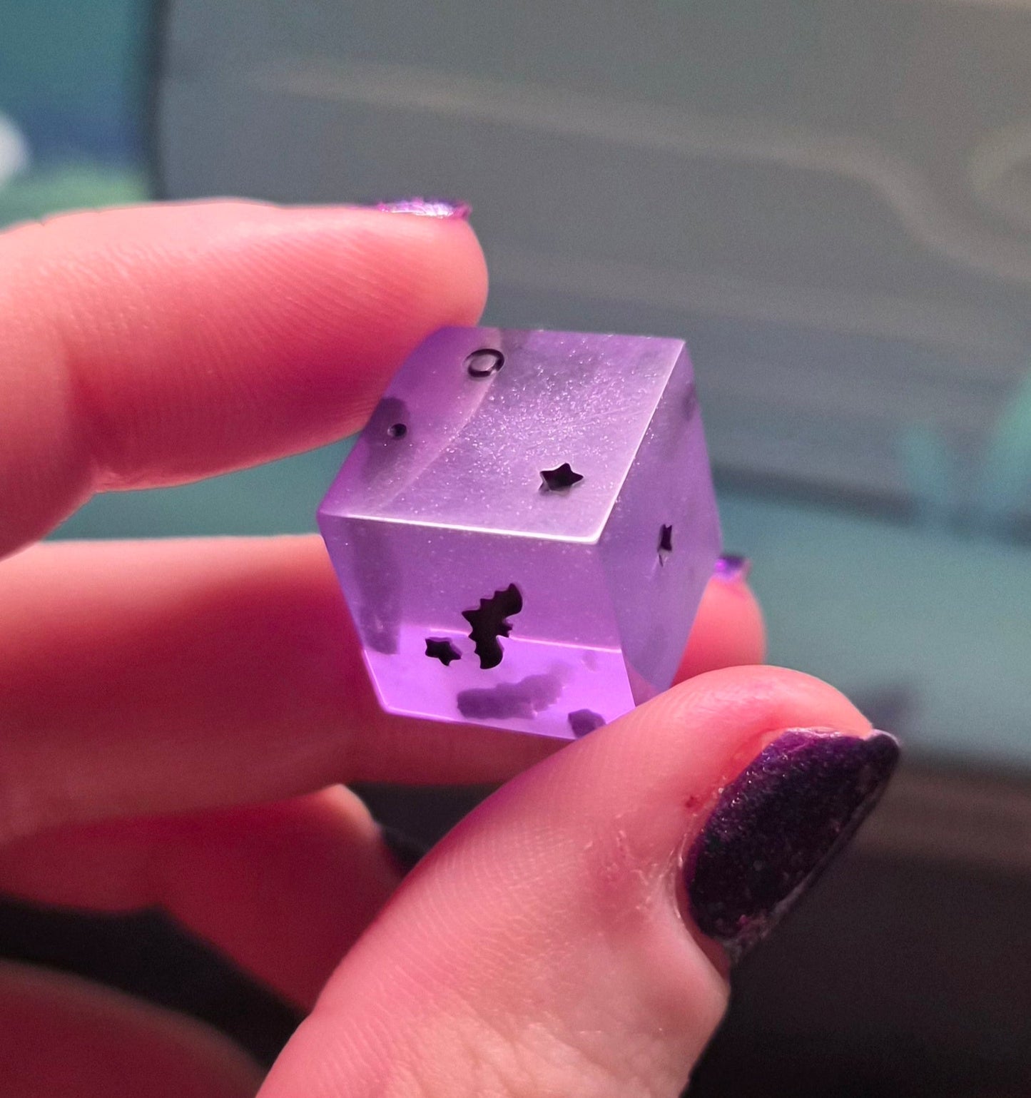 Custom D6 (Bat motif) - DiceCoven